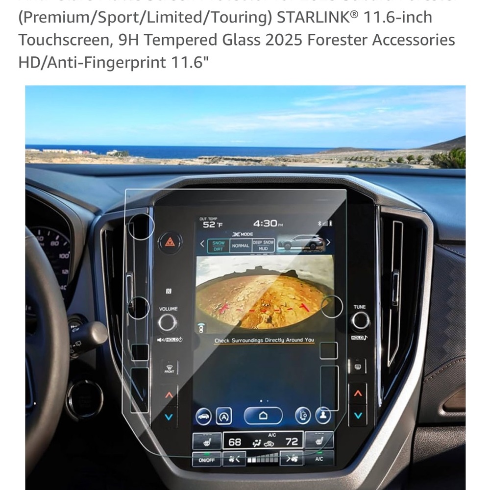 Subaru screen protector